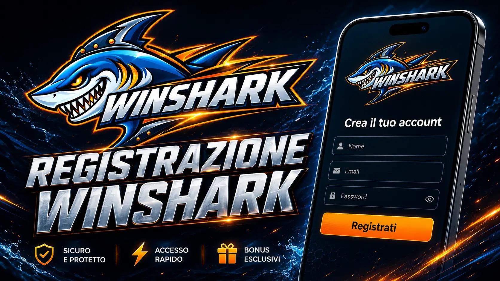 winshark Registrazione